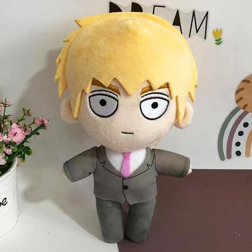 2pcs Mob Plush Kageyama Shigeo and Reigen Arataka Plush Figure, 20cm Anime Plushies Mob Stuffed Doll Mini Hug Pillow Nap Pillow Cushion Sofa Decoration thumbnail 5