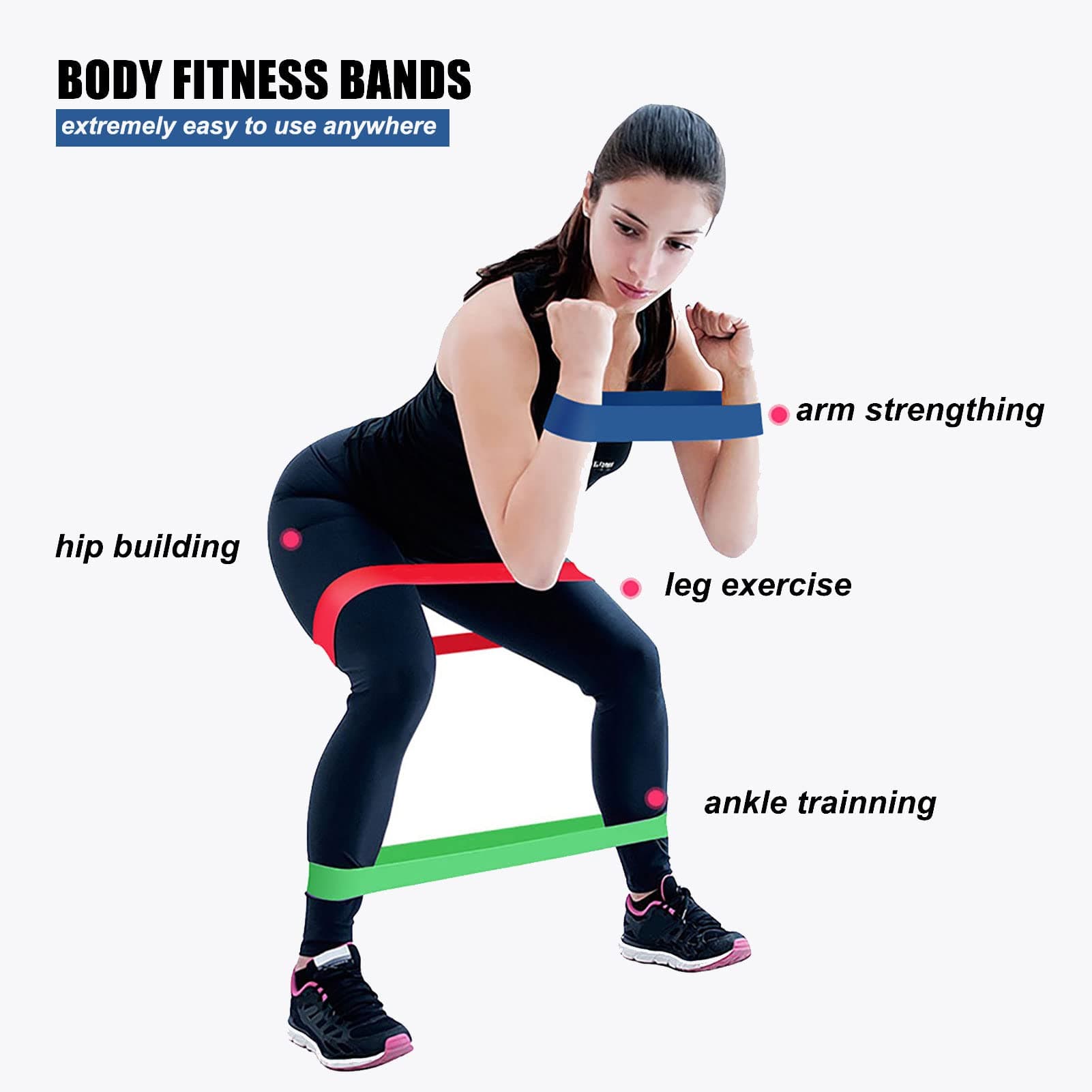 5 Pack Resistance Bands for Working Out thumbnail 4