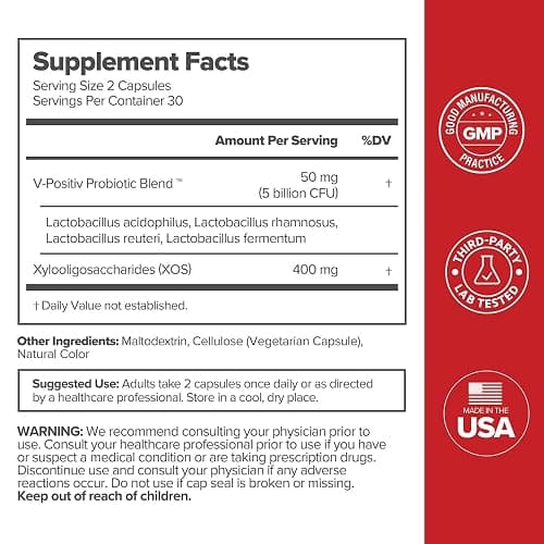 O Positiv URO Vaginal Probiotics for Women pH Balance with Prebiotics & Lactobacillus – Vaginal Health Supplement – Promote Healthy Vaginal Odor & Flora, 60 Count (Pack of 1), 1 Month Supply thumbnail 6