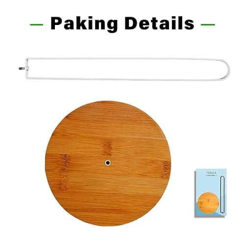 TONLEA Wooden Paper Towel Holder Countertop, Kitchen-Towel-Holder FreeStanding with Non-Slip Base for Bathroom thumbnail 6