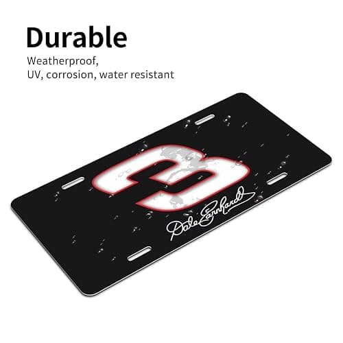 Dale Earnhardt Sr #3 License Plate Personalise Metal Car Plates Front License Plate Funny Decorative 6x12in thumbnail 6