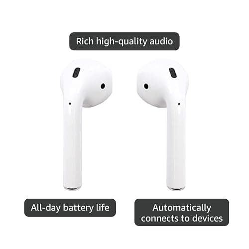Apple AirPods 2 with Charging Case - White (Renewed) thumbnail 4