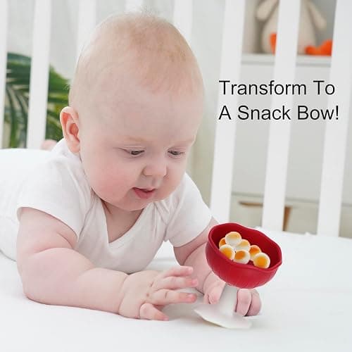 Baby Teething Toys for 3-12 Months+,Silicone Mombella Baby Teether with Suction Base,Soft & Easy to Grasp for Teething Relief,Safe & Comfortable Teether Toys for Sucking Needs,BPA Free thumbnail 5
