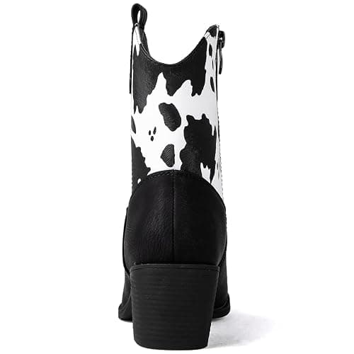 GLOBALWIN Women's The Western Wear Fashion Cowboy Cowgirl Free Birds Country Concert Disco Outfits Low Heel Walking Boots For Ladies thumbnail 4