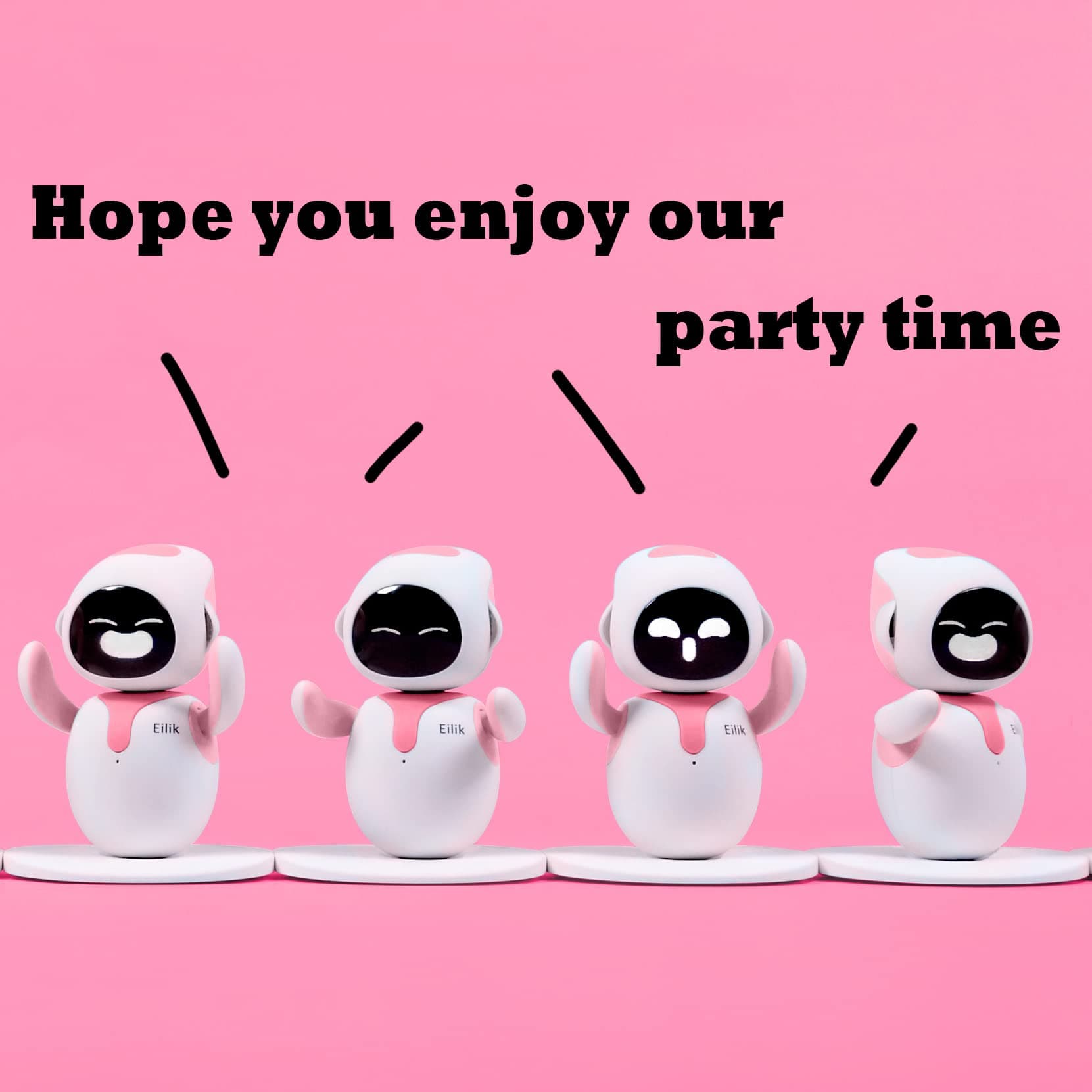 ENERGIZE LAB Eilik Pink - Touch Interactive Toys, Cute Robot Pets with Abundant Emotions. Idle Animations&Mini-Games, Unique Gift for Girls & Boys. Support Update. thumbnail 5