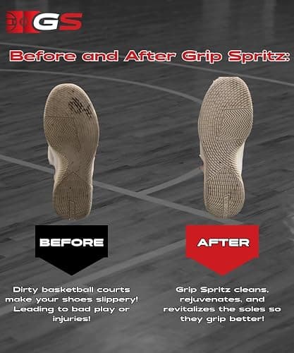 Grip Spritz - Basketball Shoe Grip Spray - Improve Sole Traction & Court Grip - Rejuvenate & Elongate Sneaker Life - Anti Slip Grip & Performance Enhancer - Basketball Accessory thumbnail 3