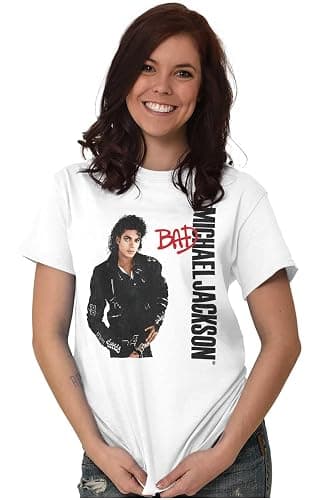 Michael Jackson Bad Album Cover Graphic T Shirt Men or Women thumbnail 2
