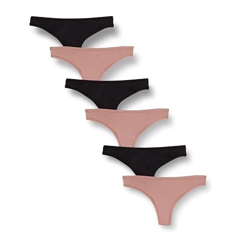 Amazon Essentials Women's Microfiber Underwear (Hipster & Thong, Available in Plus Size), Pack of 6 - Image 1