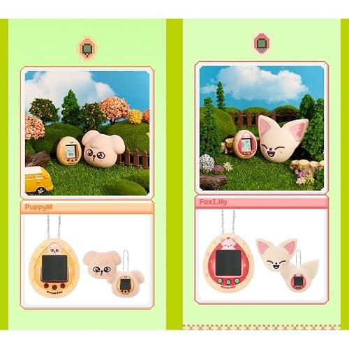 (Official) SKZOO Digital Game Keyring & CASE Set (BBOKARI) たまごっち thumbnail 7