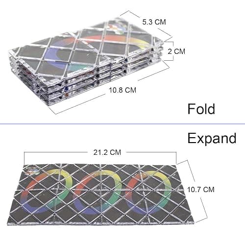 GoodPlay MoZhi LingAo 8 Panels 3 Rings Magic Folding Puzzle Cube Twisty Black thumbnail 2