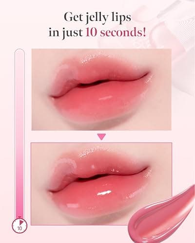 CORLAHAZE Glow Lock Jelly Tint 101 Chou 4g, Hydrating Jelly Glow Lip Stain, Glass-Like Shine Lip Gloss, Long-Lasting Color, Moisturizing Lip Enhancer, Collectible Lock-Shaped Design, Korean Makeup thumbnail 6