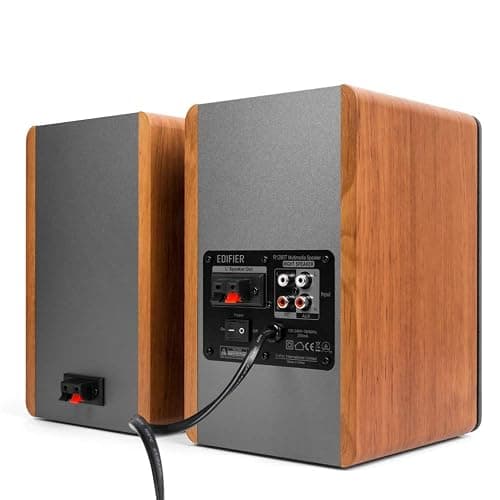 Edifier R1280T Powered Bookshelf Speakers - 2.0 Active Near Field Studio Monitor Speaker - Wooden Enclosure - 42 Watts RMS Power thumbnail 2