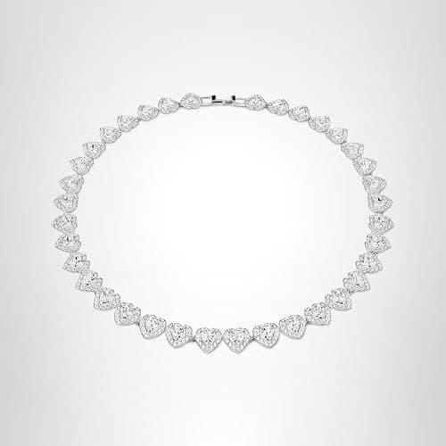 Swarovski Ariana Grande Collection, Clear Crystal & Pearls, Rhodium Finish, Necklaces, Earrings and Bracelets thumbnail 7