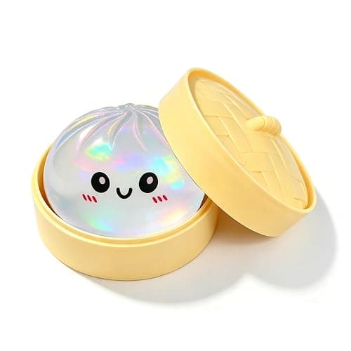 Tansix Colorful Dumpling Squishies New Mystery Glitter Squishies Dumpling with Box Stress Relief Balls Sensory Toys Desk Squeeze Toys Gift(2PCS) - Image 1