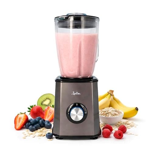 JATA JEBT1500 - Batidora de vaso de 1,5 litros. 2 velocidades + turbo. Cuerpo de acero inoxidable. Cuchilla dentada de acero inoxidable. Apta para picar hielo. Pies antideslizantes. 1500 W thumbnail 6