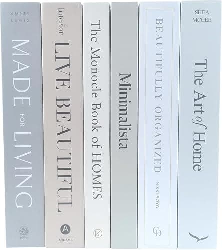6PCS Decorative Books for Coffee Table-Faux Books for Decoration-Coffee Table Decor-Hardboard Fake Decorative Book for Bookshelf Home Decor Display thumbnail 5