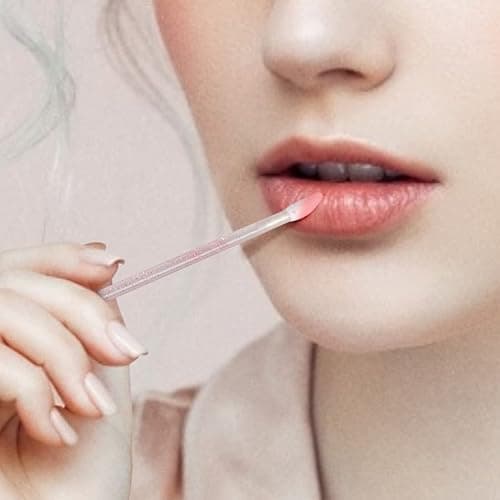 G2PLUS 100PCS Glitter Crystal Lip Brush, Disposable Lip Brushes, Lip Gloss Applicators,Lip Gloss Wands Applicator Perfect Makeup Tool Kits (Pink) thumbnail 5