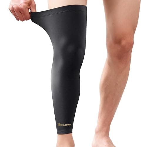 Copper Leg Compression Sleeve for Men & Women [360° Full Compression & Copper Infused] Knee Stabilizer Brace for Meniscus Tear, ACL, MCL, Arthritis & Joint Pain Relief, Calf & Thigh Support for Running - Image 1