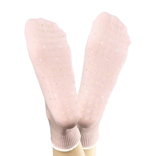 Cute Polka Dot Yoga Socks for Women (3 Pairs) – Fits US Sizes 5-9 – Perfect forYoga, Pilates, Barre, and Dance thumbnail 6