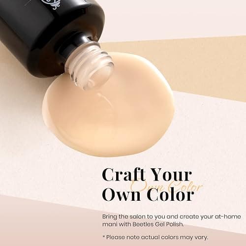 Beetles Nude Gel Polish, 15ml Jelly Neutral Nude Gel Nail Polish Set Translucent Effect Nail Concealer Soak Off UV Spring Summer French Nail Art Design Gift for Women thumbnail 3