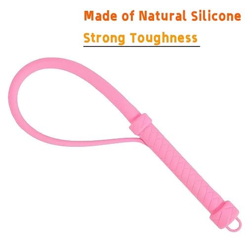 Sex Whip for Adults – 25" Silicone Horse Spanking Paddle, Flogger for Couples, BDSM Toy for Sensual Play, Adult BDSM Crop, Erotic Spanking Whip, Sex Toy for Men & Women (Pink) thumbnail 3
