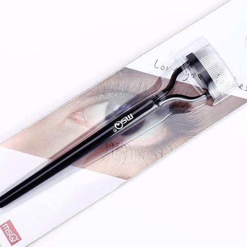 Eyelash Comb MSQ Eyelash Separator Mascara Applicator Eyelash Definer With Comb Cover Arc Designed Cosmetic Brushes Tool Black (1PCS) thumbnail 7