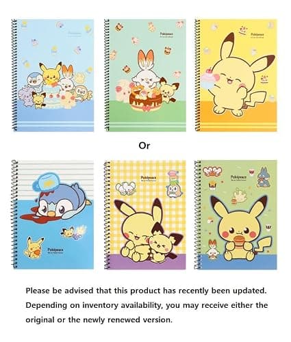 Pikachu 3 Pack 6 x 8 Inches Mini Unlined Blank Spiral Notebook, 30 Sheets Per Notebook thumbnail 4