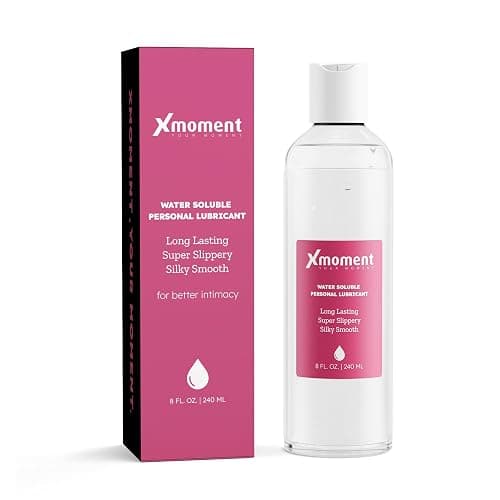 Xmoment Ultra Smooth Water-Based Lube - 8 Fl Oz Personal Lubricant for Vaginal and Anal Sex, pH Balanced Lube Without Glycerin & Parabens, Slippery Massage Gel for Women, Men and Couples - Image 1