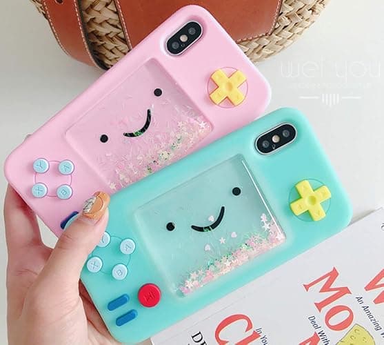 UnnFiko Squishy 3D Cartoon Game Shape Case Compatible with iPhone 15 Pro, Creative Liquid Stars Funny Play Case Soft Rubber Protective Cover (Blue, iPhone 15 Pro) thumbnail 6
