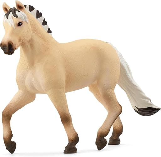 Schleich Horse Club - Norwegian Fjord Horse Mare Figurine - Pony Figures for Girls and Boys - Toys for Kids Ages 5+ | Horse Figurine, Equestrian Toy for Girls 5+, Realistic Horse Toy, Screen-Free Imaginative Pretend Play, Party Gifts - Image 1