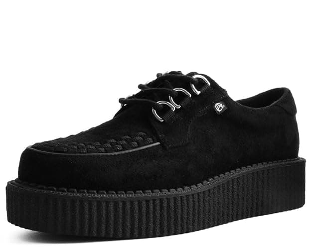 T.U.K. Faux Suede Creeper Sneaker for Women and Men | 3 Dring Lace Up Shoes and Interlace | Classic Round Toe and Sole | Comfort for Everyday Wear - Image 1