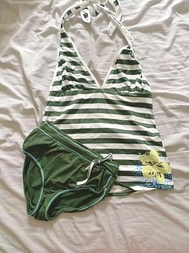 TYATVS Cute Tankini Swimsuit Y2k Floral Set for Women Vintage 2 Piece Swimsuit 2000s Fashion Aesthetics Clothes thumbnail 3