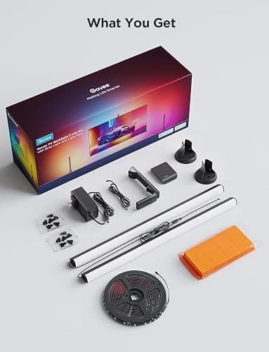Govee TV Backlight 3 Lite Kit, 11.8ft RGBICW LED Strip with 15" Smart Light Bars, Camera Sync to Screen for 55-65" TVs, App & Voice Control, Works with Alexa, Google Home, Matter, for Movies & Gaming thumbnail 9