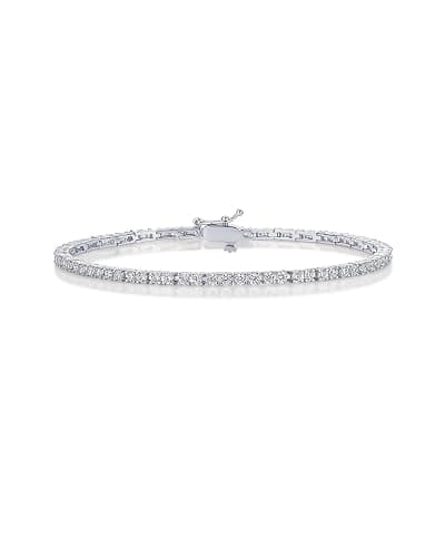 PAVOI Tennis Bracelet for Women, 14K Gold Plated 2mm Cubic Zirconia | Gold Bracelets for Women, Classic Tennis Bracelet, Cubic Zirconia Bracelet - Image 1