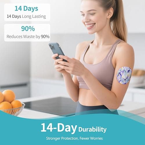 Over Patches for Dexcom G7 - Adhesive Patches for Dexcom G7 Waterproof with Easy-Peel Tab Pre-Cut,Stelo Flexible CGM Tape,Long-Lasting for 10-14 Day 20pcs,Bloomingday thumbnail 5