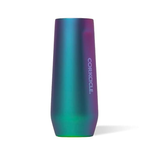 Corkcicle Stemless Flute - Chill Drinks for 9 Hours - Summer Drinkware Gift - 7 oz - Dragonfly - Image 1