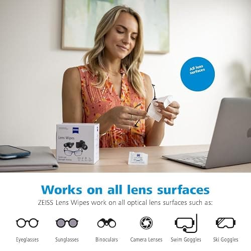 ZEISS Pre-Moistened Lens Cleaning Wipes, 200 Count thumbnail 8