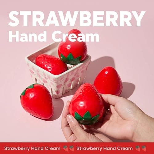 TONYMOLY Strawberry Hand Cream – Lightweight Hydrating Moisturizer with Strawberry Extract & Shea Butter for Dry Hands, 1.05 oz thumbnail 5