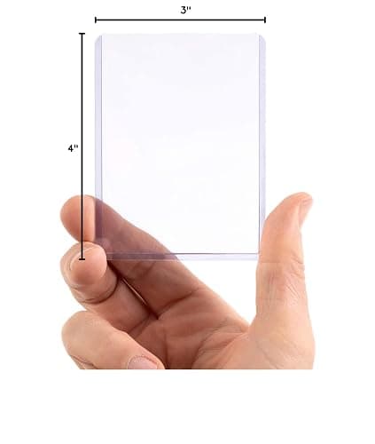 Vault X Toploaders 35pt, Trading Cards, Premium Extra Thick, 3" x 4" Seamless Rigid Card Holders, Hard Sleeves, Clear Protection for Collectible Card Games, Sports, TCG (25 Pack) - 25 Pack - 35pt thumbnail 3