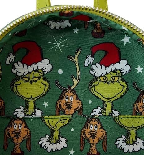 Loungefly Dr. Seuss' How the Grinch Stole Christmas! Santa Cosplay Mini Backpack thumbnail 7