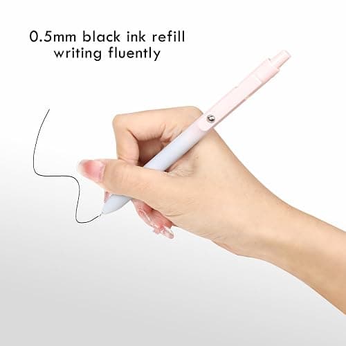 Ddaowanx Gel Pens Set,10 Pcs 0.5mm Retractable Quick Dry Black Ink Pens | Fine Point Smooth Writing Pens for Journaling,Cute Stationery Office&School Supplies,Gifts for Women Stocking Stuffers thumbnail 6
