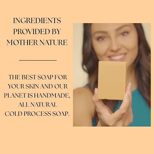 Aspen Kay Naturals Turmeric Soap for Face & Body - made with Organic Shea Butter, Chamomile & Calendula - Gentle Turmeric Face Wash, All Skin Types, Made in USA (2 pack) thumbnail 5