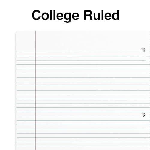 Staples Accel 1-Subject Notebook, 8.5x11 Inch, College Ruled, Blue | 100 sheets for school, office, and everyday note-taking and writing. thumbnail 4