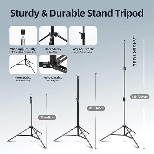 Skytex Softbox Lighting Kit(2Pack), 20x28in Soft Box | 85W 2700-6400K E27 LED Bulb Continuous Photography Lighting, Photo Studio Lights Equipment for Camera Shooting, Video Recording thumbnail 4