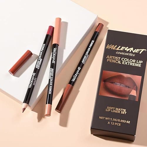 BestLand 12-Color Lip Liner Set – Matte Lip Pencils for Ombre & Gradient Lips, Long-Lasting, Smudge-Proof, Hydrating Lip Liner Kit for Korean Makeup, Nude, Berry & Brown Shades thumbnail 5