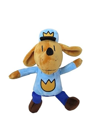 MerryMakers Dog Man Soft Plush Toy, 9.5-Inch, from Dav Pilkey's Dog Man Graphic Novel Book Series - Image 1