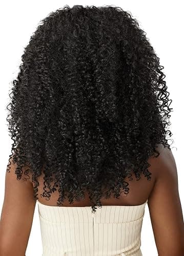 Outre Big Beautiful Hair Clip-In - 9pcs - Bohemian Curl 14" (NATURAL BLACK) thumbnail 3