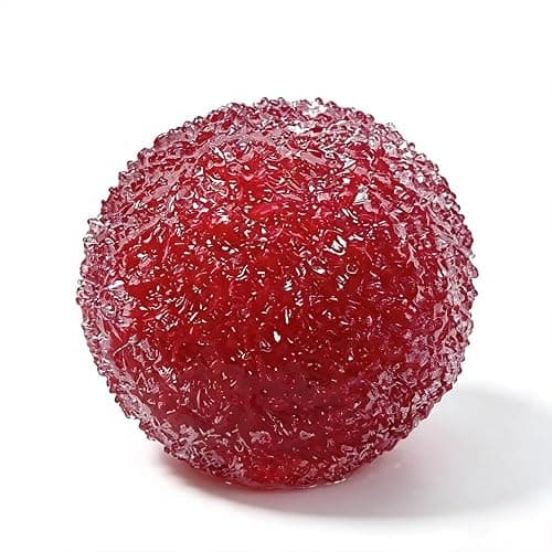 Crunchy Squishy Stress Ball, Ice Squishies Skin Fidget Sensory Squeeze Ball (Red) - Image 1