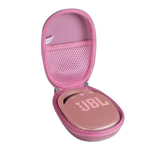 Hermitshell Hard Travel Case for JBL Clip 4 / JBL Clip 5 Portable Mini Bluetooth Speaker (Pink) - Image 1