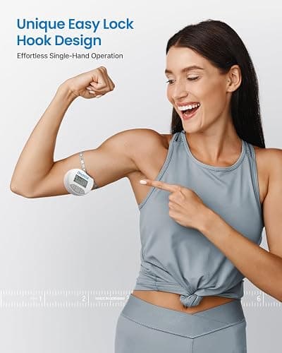 RENPHO Body Measuring Tape, Smart Tape Measure for Weight Loss, Bluetooth Fitness Equipment with App, Measuring Waist, Hip, Bust, Arms, Muscle Gain, Retractable, 60in /150cm, White thumbnail 5
